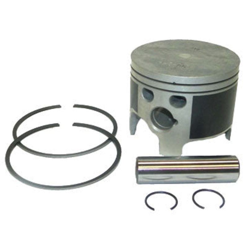 Piston Kit, Cast - Mercury High Perf 2.5L, Sport Jet