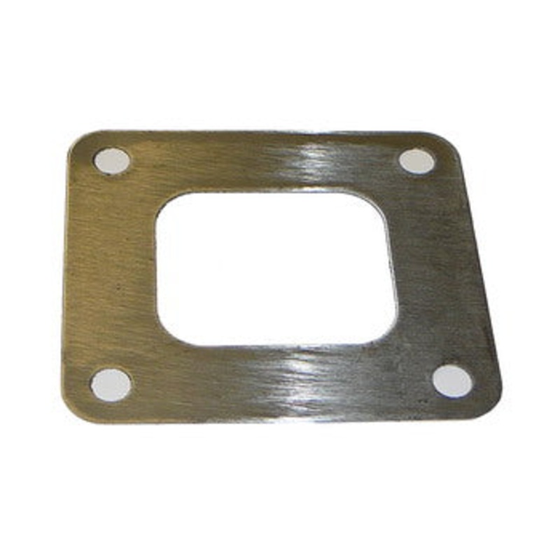 Exhaust Block-Off Plate, Stainless - Mercruiser V6, V8