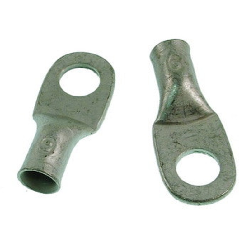6 GA Closed Battery Lug 5/16 inch hole 2pk