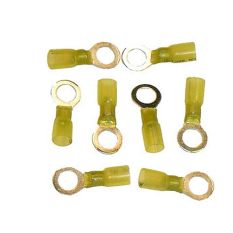 Yellow Ring Terminal 3/8 inch hole