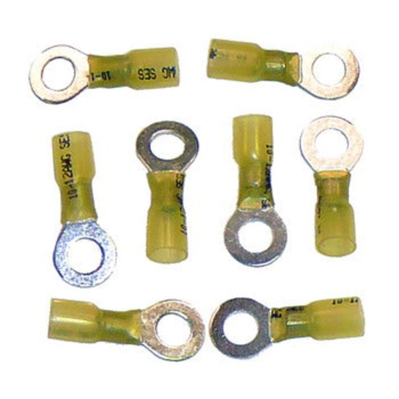 Yellow Ring Terminal 5/16 inch hole - 25pk