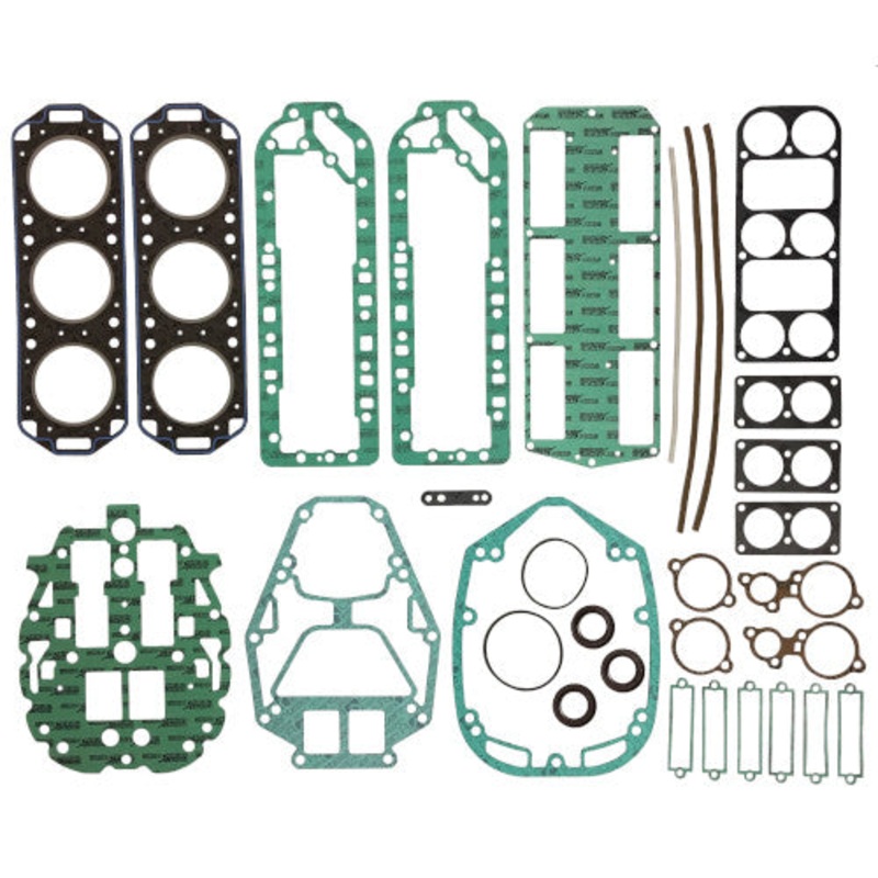 Gasket Kit, Complete - Mercury 2.0L w/Vert Reeds, 1pc heads